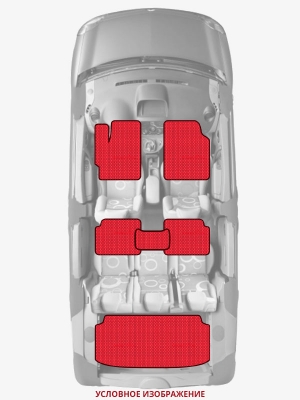 ЭВА коврики «Queen Lux» комплект для Chevrolet Volt (1G)