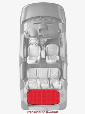 ЭВА коврики «Queen Lux» багажник для KIA Rio (3G)